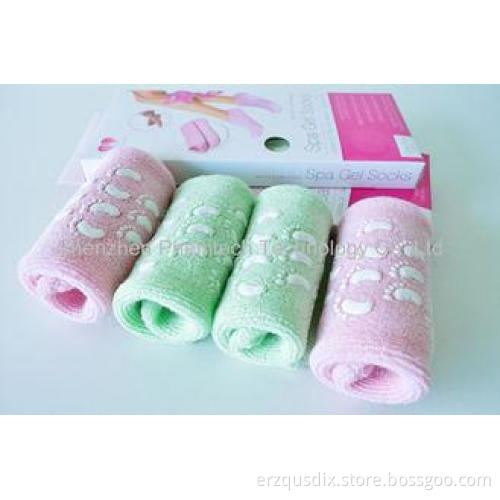 ECO - Friendly Cotton Pink Moisturizing Gel Socks For Feet